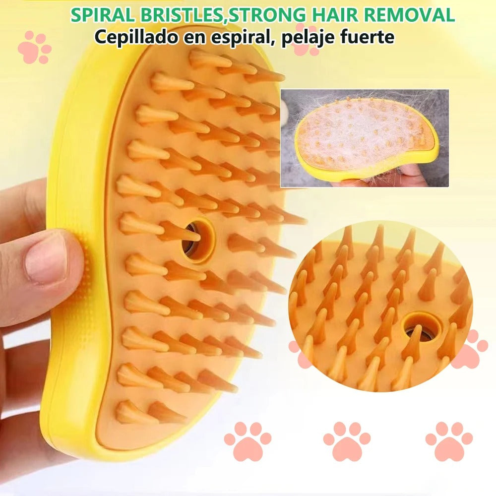 Cepillo de Vapor para mascotas 3 En 1