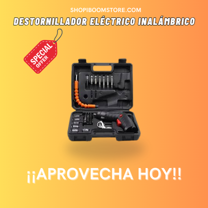 Destornillador eléctrico inalámbrico de 47 pzas.
