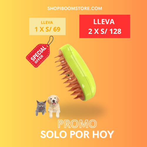 Cepillo de Vapor para mascotas